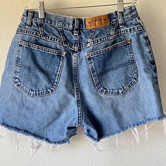 Vintage Riders High Rise Cut Off Blue Jean Shorts - Picture 2 of 12